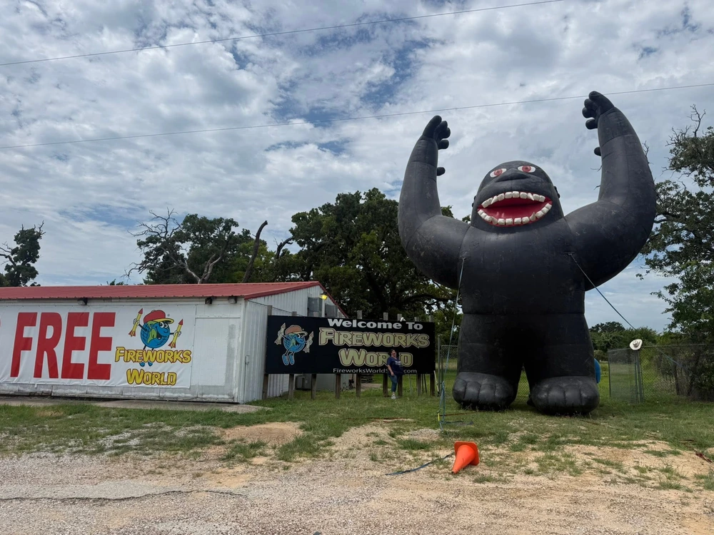 Fireworks World store in Alvord, Texas