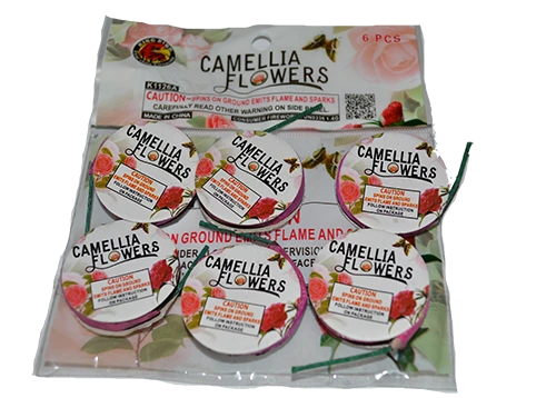 Large Camellia Flower 6 PK