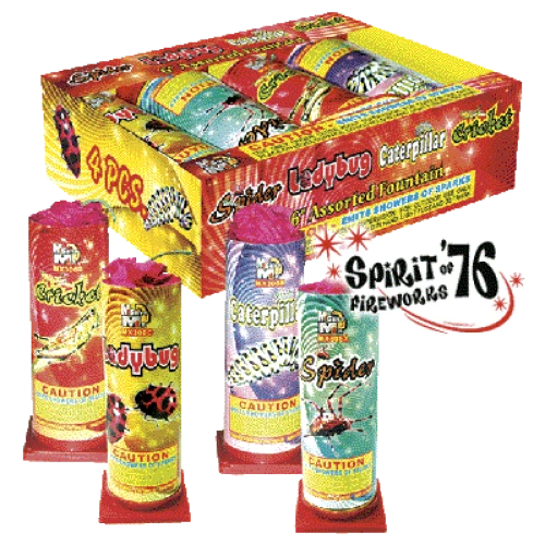 #6 Assorted Fountains Mm 4 PK